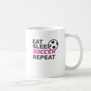 Soccer Player Eat Sleep Soccer Repeat Soccer Lover Coffee Mug