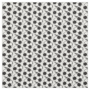 Soccer Player Footballs Patterned Sports Team Fabric