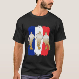 Soccer Player France Flag Soccer T-Shirt