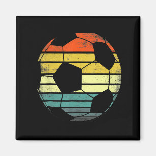 Soccer Player Funny Ball Retro Vintage T Shirt Magnet