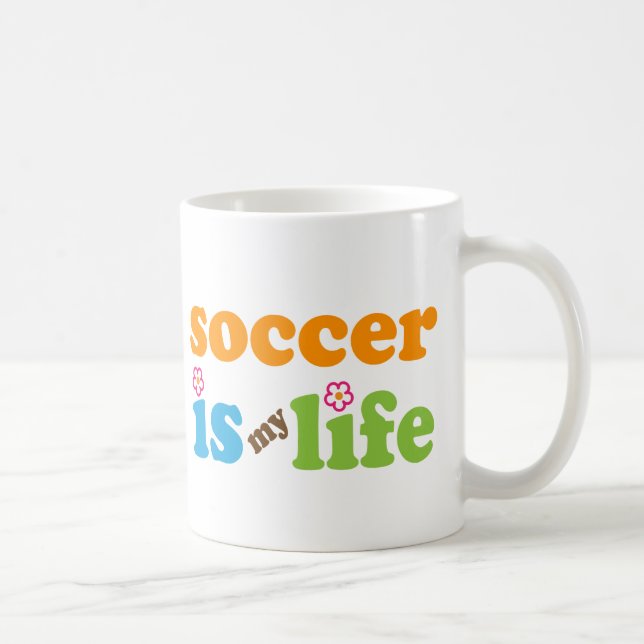 Soccer Player Gift Girls Coffee Mug (Right)
