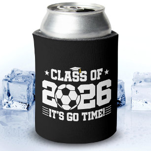 Soccer Player Graduation Class of 2026 Senior Can Cooler
