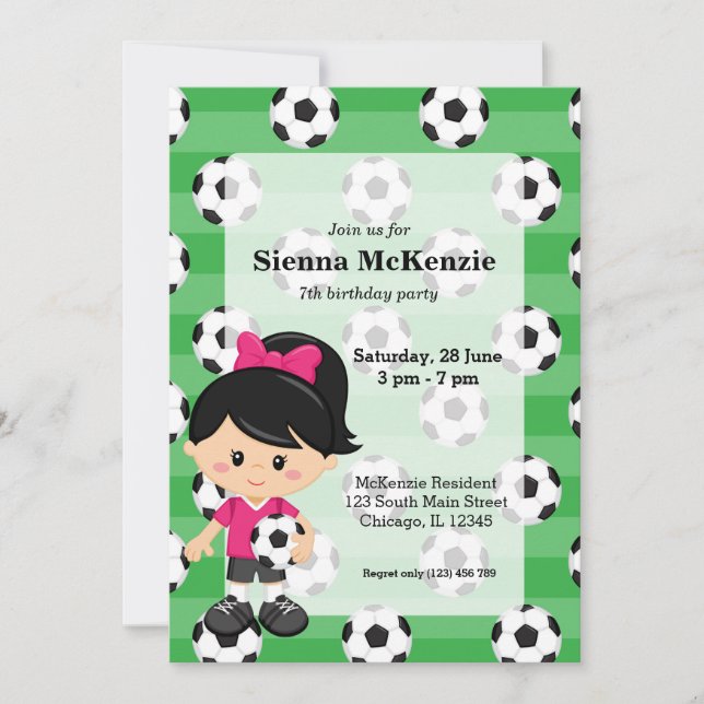 Soccer player invitation (Front)