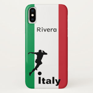 Soccer Player, Italy customisable iPhone X Case
