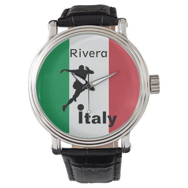 Soccer Player, Italy customisable Watch (Front)