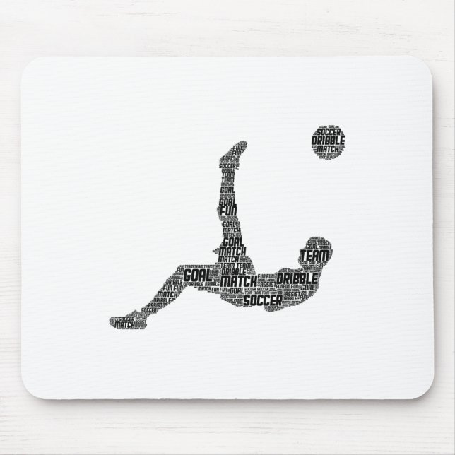 Soccer Player Men Boys Kids  Mouse Pad (Front)
