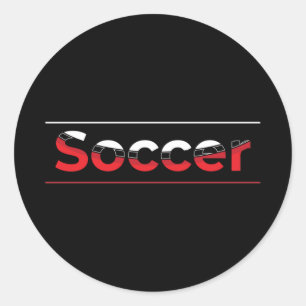 Soccer Player - Minimalist Art Geometric Arch Classic Round Sticker