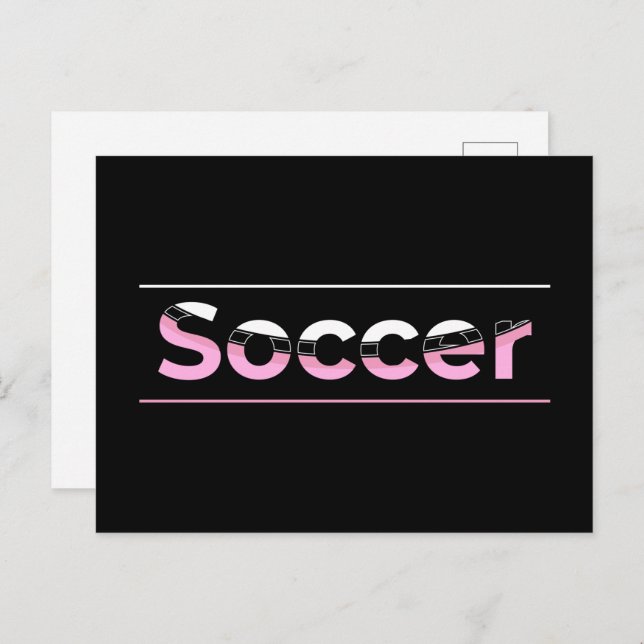 Soccer Player Minimalist Word Art - Arch Postcard (Front/Back)
