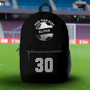 Soccer Player Name Number Team Name Sports Printed Backpack