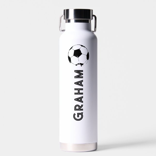 Soccer Player Name Water Bottle (Front)