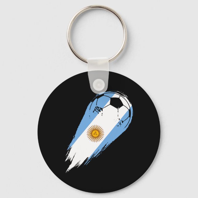 Soccer Player Of Pride Argentina  Key Ring (Front)