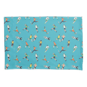 Soccer Player Pattern Pillowcase