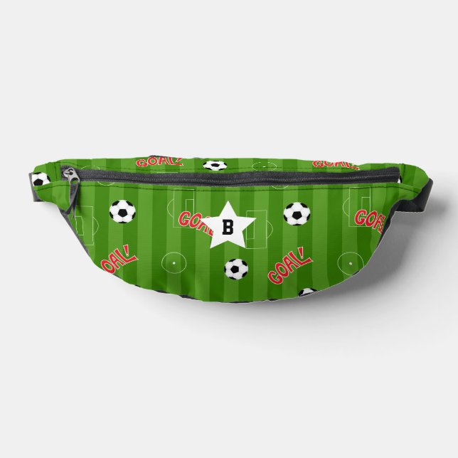 Soccer Player Personalised Bum Bags (Lay Down)