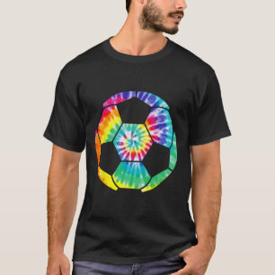Soccer Player Soccer Byll Tie Dye Men Boys Girls V T-Shirt