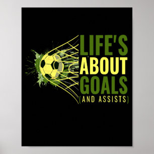 Soccer Player Sports Vintage Men Boys Soccer T Shi Poster