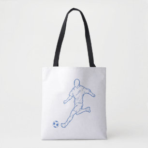 soccer player tote bag