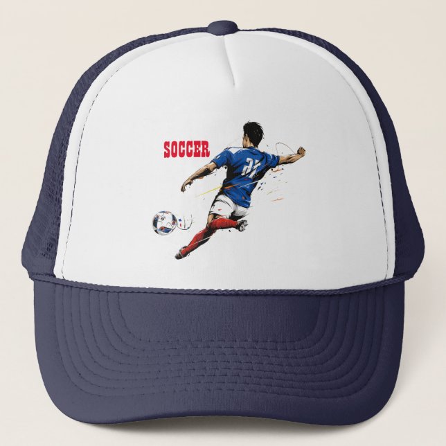 Soccer Player Trucker Hat (Front)