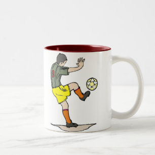 Soccer Player Two-Tone Coffee Mug