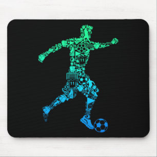 Soccer Player Youth Men Kids Boys  Mouse Pad