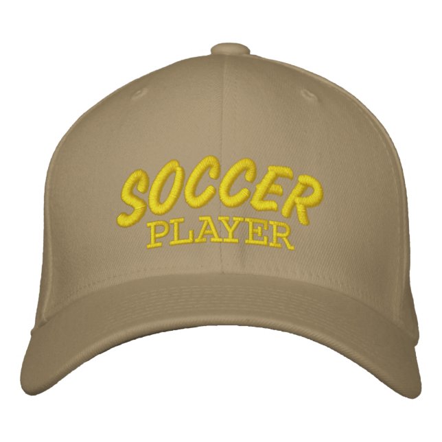 Soccer Players Custom Embroidered Hat (Front)