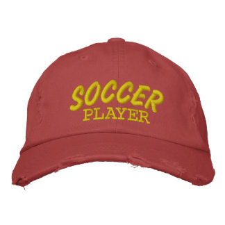 Soccer Players Custom Embroidered Hat
