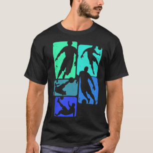 Soccer Players Fans Ll Kick Graphic Cool Streetwea T-Shirt