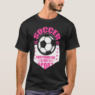Soccer Players Soccer Team Graphic Women Girls Soc T-Shirt