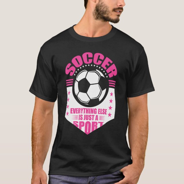 Soccer Players Soccer Team Graphic Women Girls Soc T-Shirt (Front)
