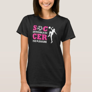 Soccer Players Soccer Team Graphic Women Girls Soc T-Shirt