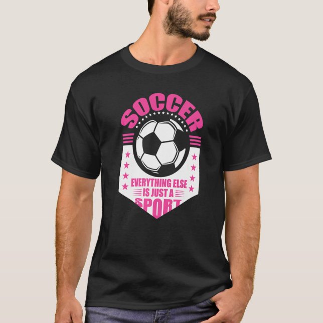 Soccer Players Soccer Team Graphic Women Girls Soc T-Shirt (Front)