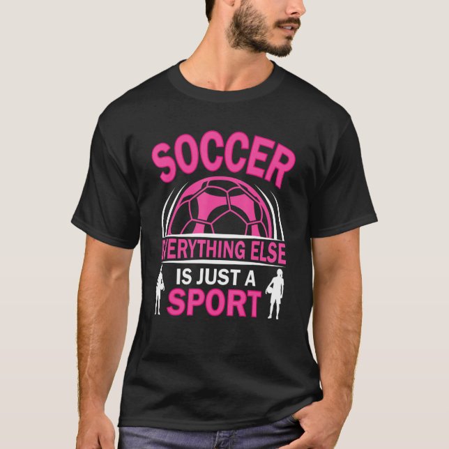 Soccer Players Soccer Team Graphic Women Girls Soc T-Shirt (Front)