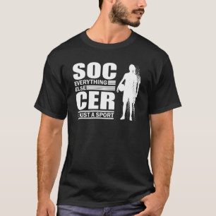 Soccer Players Soccer Team Graphic Women Girls Soc T-Shirt