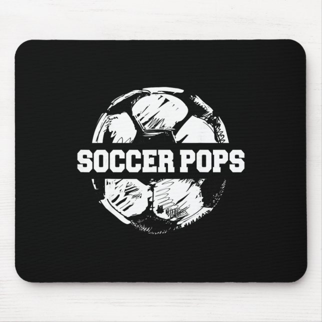 Soccer Pops Funny Sketch Split Soccer Ll Father's  Mouse Pad (Front)