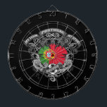 Soccer Portugal Dartboard<br><div class="desc">Portugal flag is the focus of these Portugal soccer gifts! My Team, My Sport and Soccer text over elegant banners! Show pride in your national Portugal team with colourful, cool soccer gifts!</div>