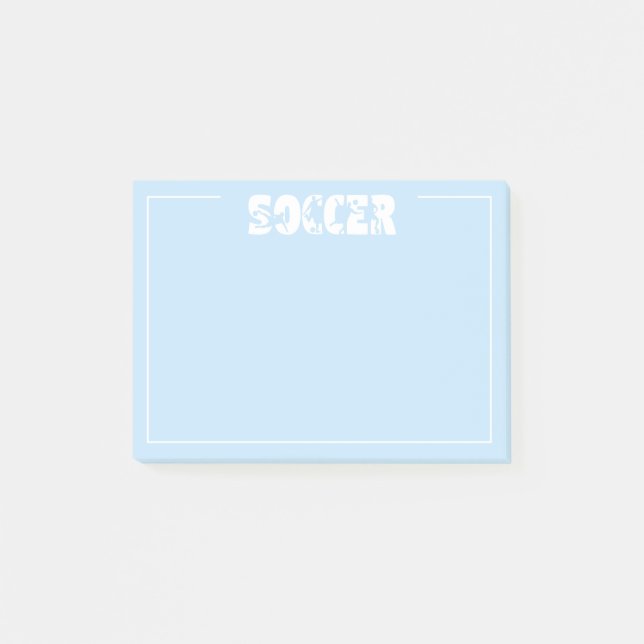 Soccer  post-it notes (Front)