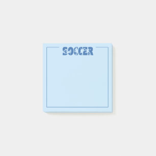 Soccer post-it notes