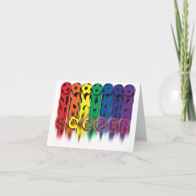 Soccer Rainbow Card (Front)