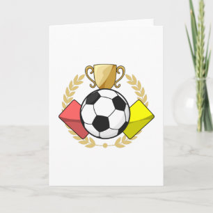 Soccer red & yellow card Trophy