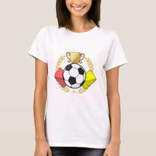 Soccer red & yellow card Trophy T-Shirt