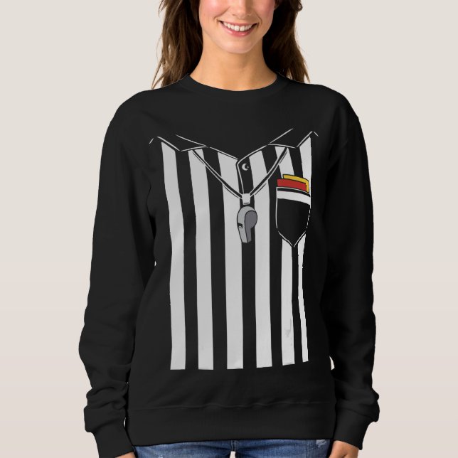 Soccer Referee Costume Halloween Sweatshirt (Front)