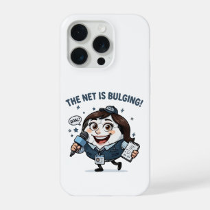 Soccer Reporter Mascot iPhone 15 Pro Case