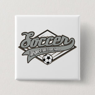 Soccer Respect 15 Cm Square Badge