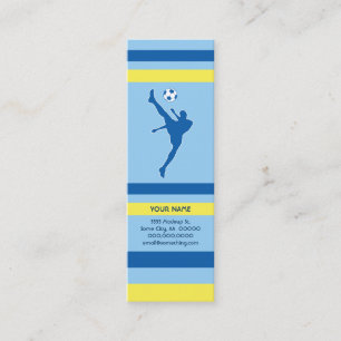 soccer : retro style : mini business card