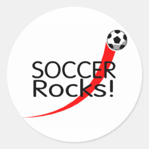Soccer Rocks Classic Round Sticker