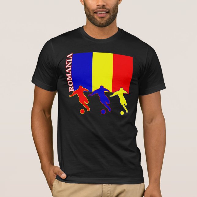 Soccer Romania Dark T-Shirt (Front)