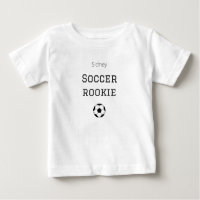 Soccer Rookie Custom Baby Name Outfit