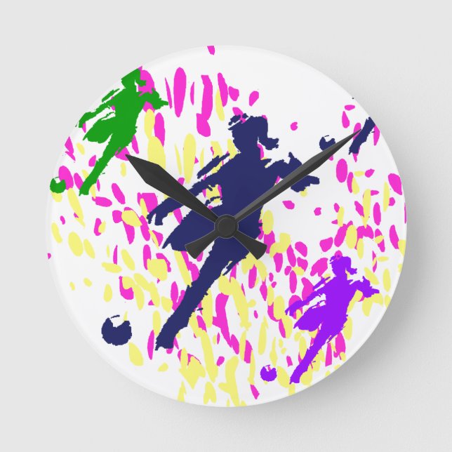 SOCCER ROUND CLOCK (Front)