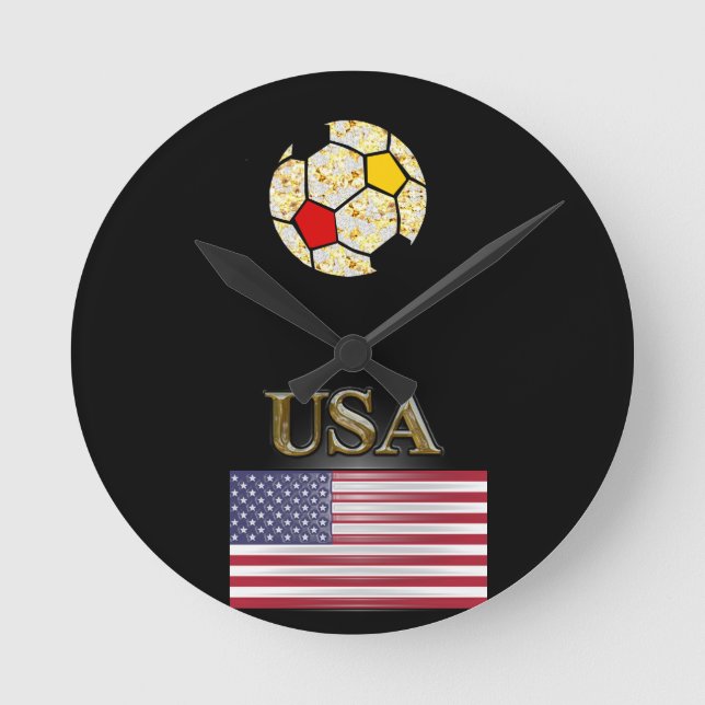 SOCCER ROUND CLOCK (Front)