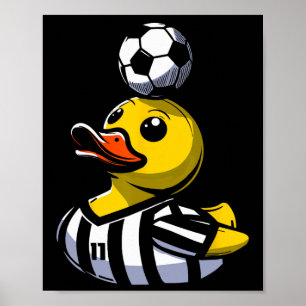 Soccer Rubber Duck Poster