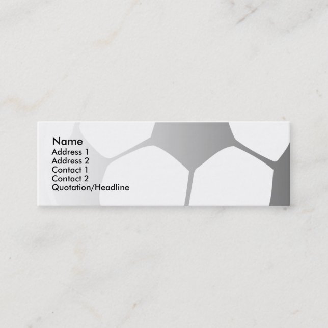 soccer : S : Mini Business Card (Front)
